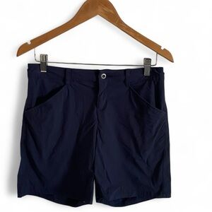 Patagonia Womens Blue Quandary 5” Hiking Water Resistant Shorts Size 4 Gorpcore